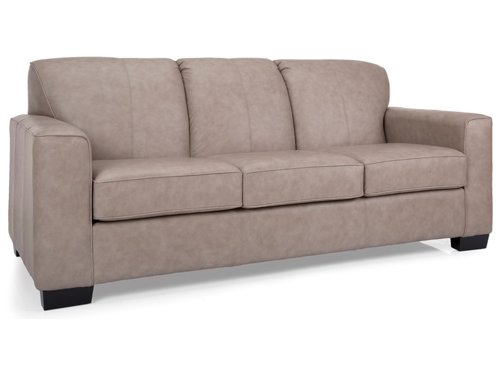 Decor-Rest 2705 Casual Sofa with Beveled Arms | Sheely's Furniture